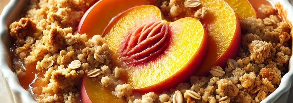 Healthy Peach Crisp