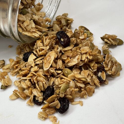 homemade cinnamon raisin granola